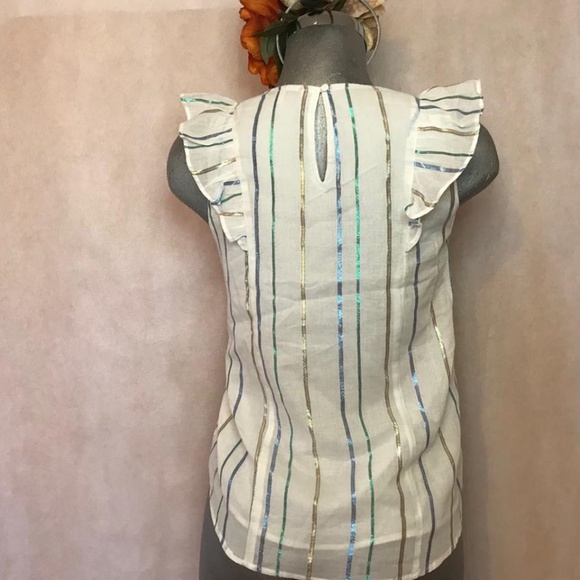 COLLECTIVE CONCEPTS SIZE S SLEEVELESS RUFFLE - Picture 2 of 8